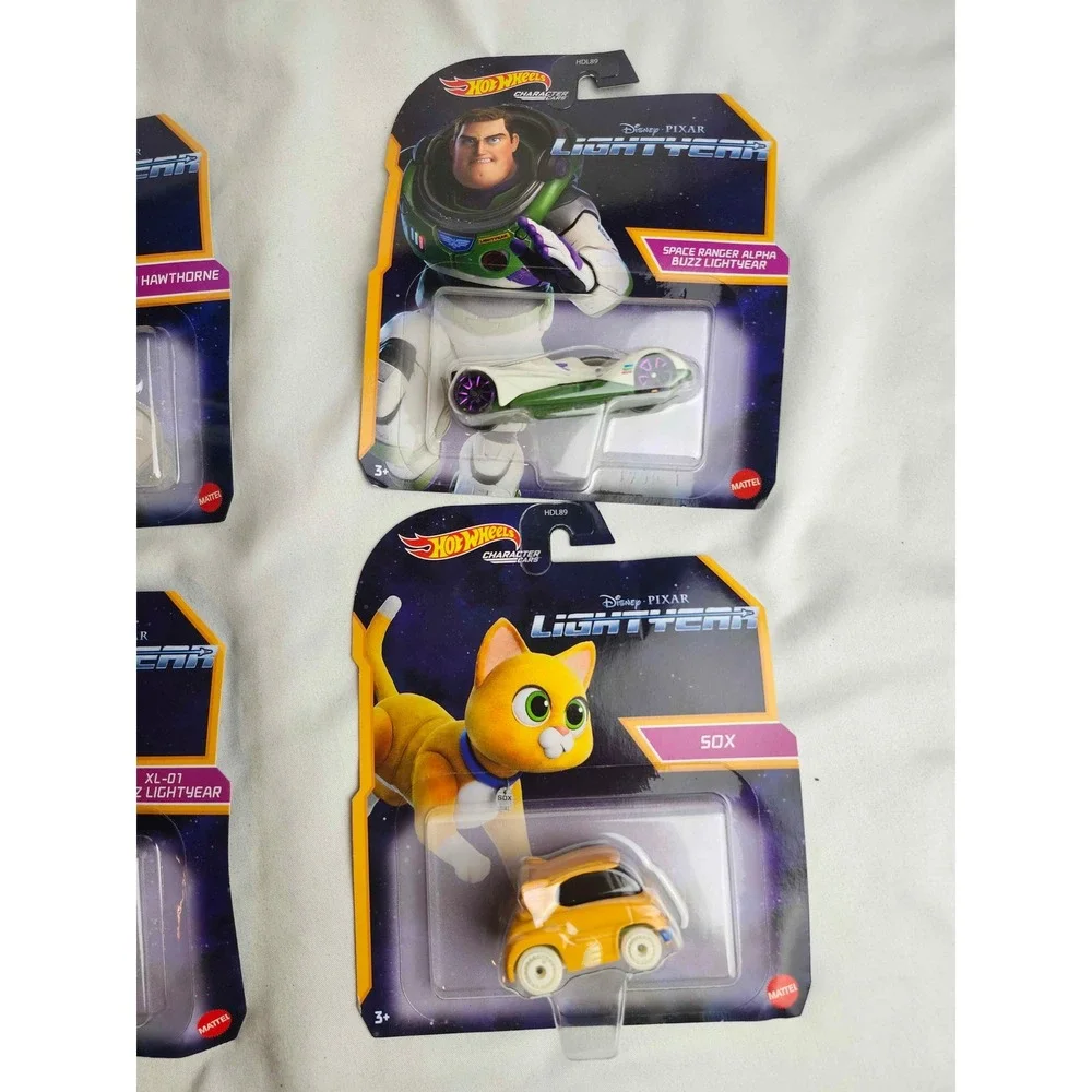 Hot Wheels Disney Pixar Lightyear Character Cars Set Buzz Izzy Sox 4 Pack HDL89